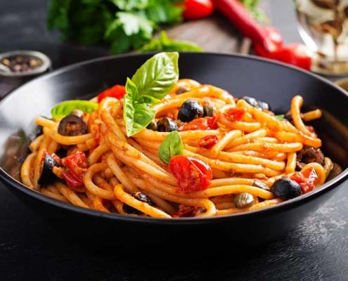 badante e piatti italiani como